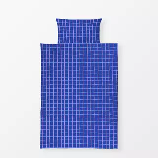 Bettwäsche French Karo blau small