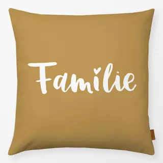 Kissen Familie senf
