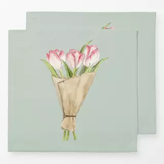 Servietten Tulpenstrauss