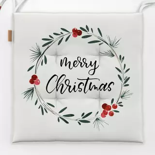 Sitzkissen Kranz Merry Christmas