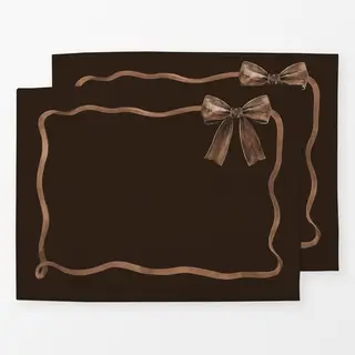 Tischset mocha braun