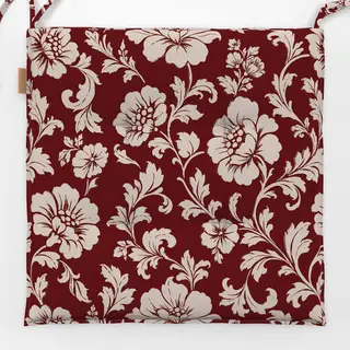 Sitzkissen rot beige