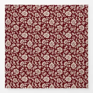 Tischdecke rot beige