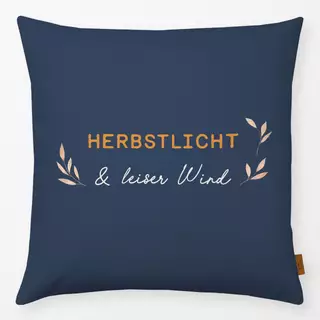 Kissen Herbstlich Wind dunkelblau