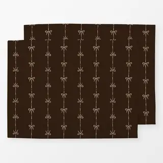 Tischset mocha braun