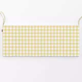 Bankauflage Vichy Gingham Karo gelb