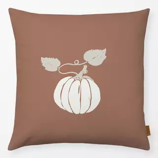Kissen Herbst Kürbis braun