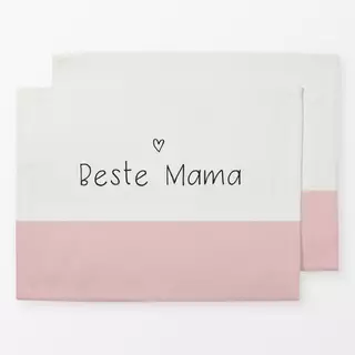 Tischset Beste Mama halb rosa