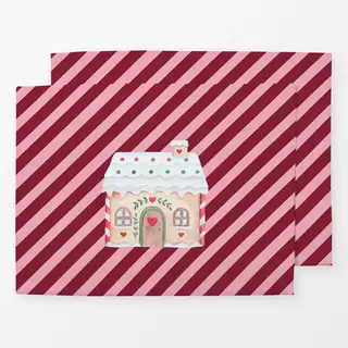 Tischset rot pink