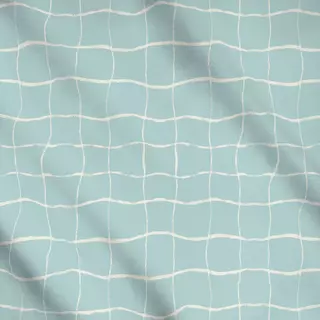 Meterware Pool Karo türkis groß