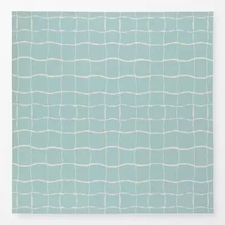 Tischdecke Pool Karo türkis groß