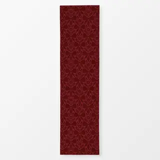 Tischläufer velvet rot