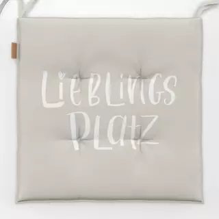 Sitzkissen Lieblingsplatz Sand beige