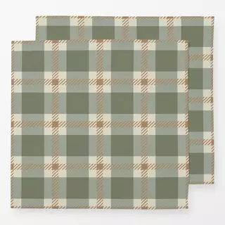 Servietten Plaid green