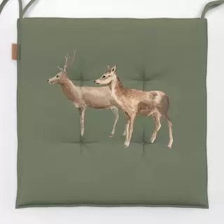 Sitzkissen Rehe oilgreen