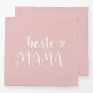 Servietten Beste Mama rosa