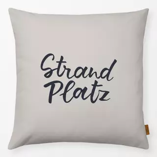 Kissen Strand Platz beige