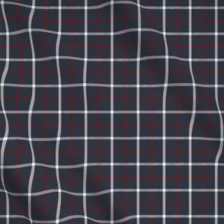 Meterware Tattersall Plaid  midnight