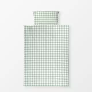 Bettwäsche Vichy Gingham Karo grün