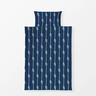 Bettwäsche Achterknoten navy blau