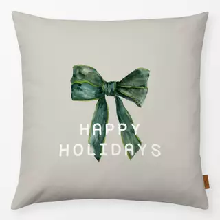 Kissen Happy Holidays Schleife