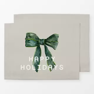 Tischset Happy Holidays Schleife