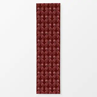 Tischläufer velvet rot
