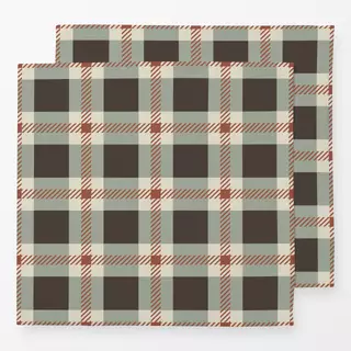 Servietten Plaid forest