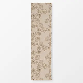 Tischläufer Ahornblätter creme beige
