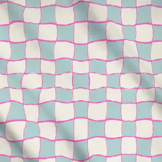 Meterware Fun Pool Kacheln türkis pink