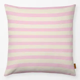 Kissen Querstreifen creme rosa