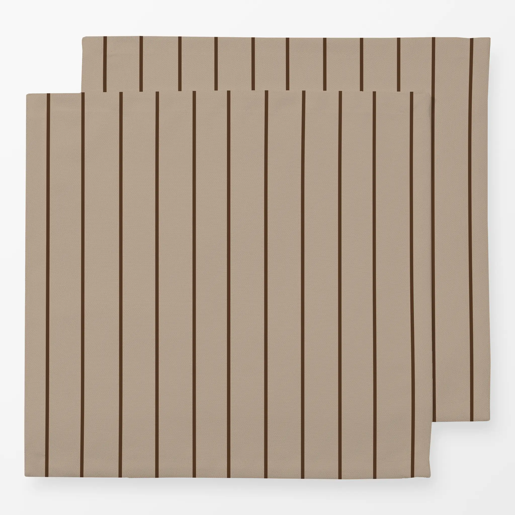 Servietten Servietten Winter Nadelstreifen beige braun