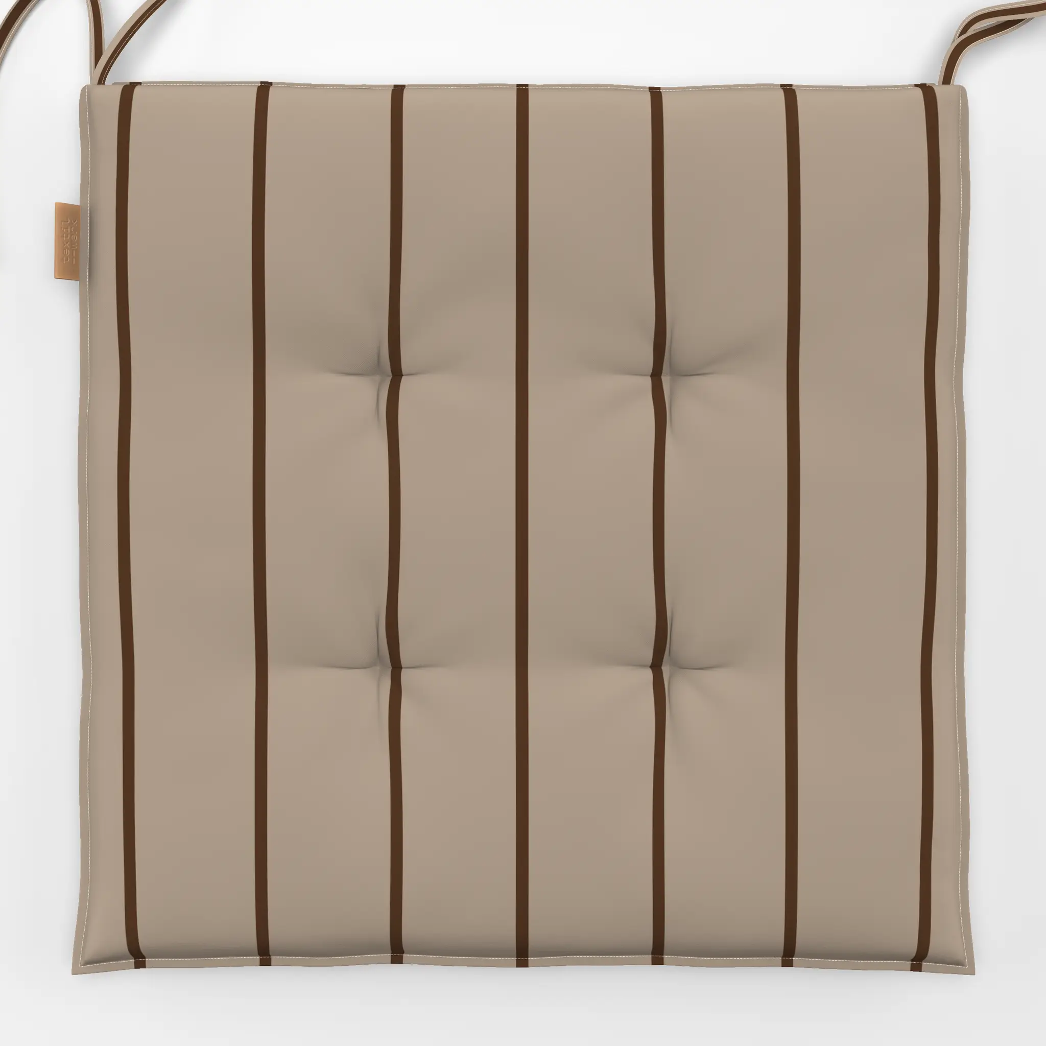 Sitzkissen Sitzkissen Winter Nadelstreifen beige braun