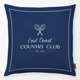 Kissen Country Club navy blau