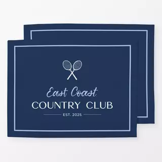Tischset Country Club navy blau