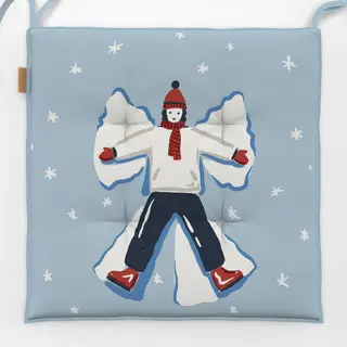 Sitzkissen Schneeengel