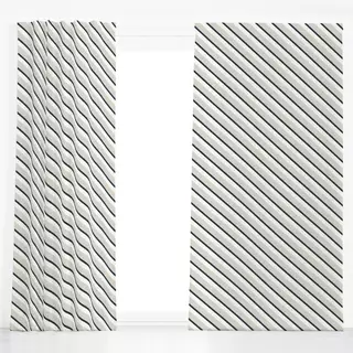 Dekovorhang Diagonale Duo Streifen w gray
