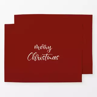 Tischset Merry Christmas weihnachtsrot
