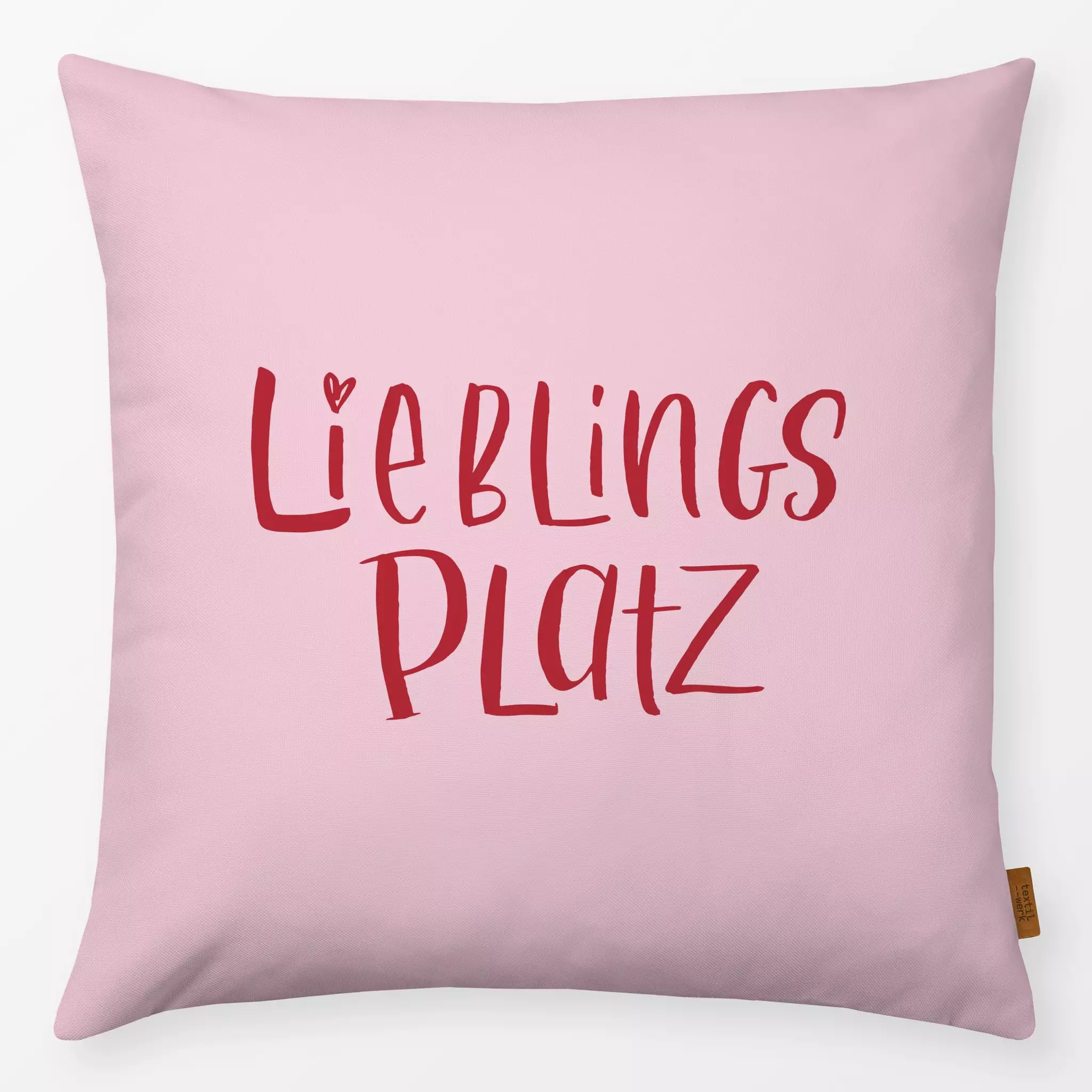 Kissen Kissen Lieblingsplatz pink