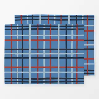 Tischset azur blau