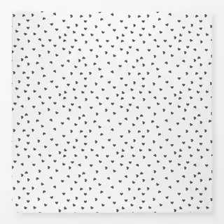 Tischdecke Kleine Herzen grau