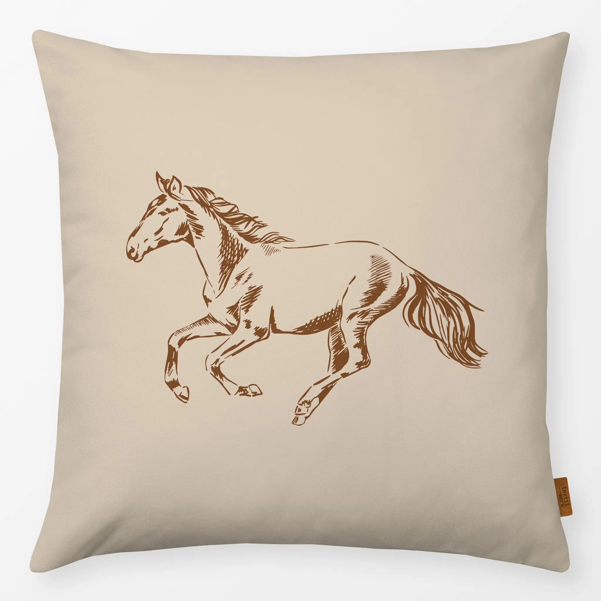 Kissen Kissen Wildpferd creme beige