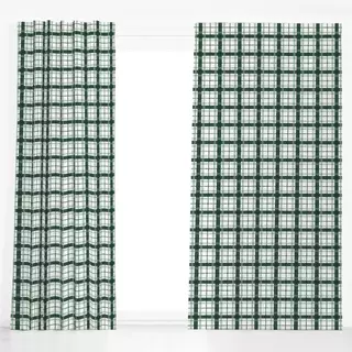 Dekovorhang Tartan 1 grün