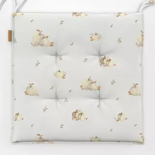Sitzkissen Fall Pumpkins offwhite