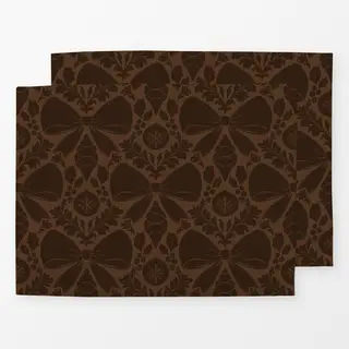 Tischset mocha braun