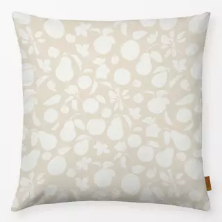 Kissen Herbst Apfel und Birnen beige