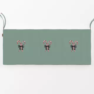 Bankauflage Zuckerstangen granite green