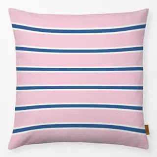 Kissen Beach Club Streifen quer pink