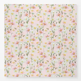 Tischdecke Cosmea Blumenwiese pastel pink
