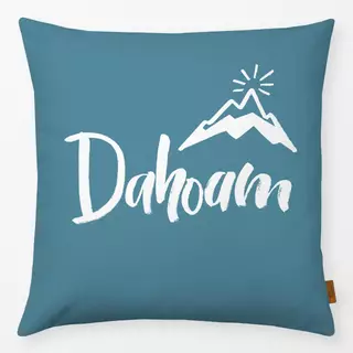 Kissen Dahoam blau